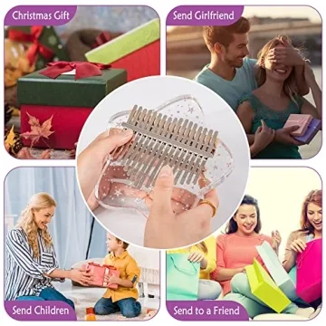 LUCKIPLUS 17 Keys Star Crystal Acrylic Kalimba Thumb Piano