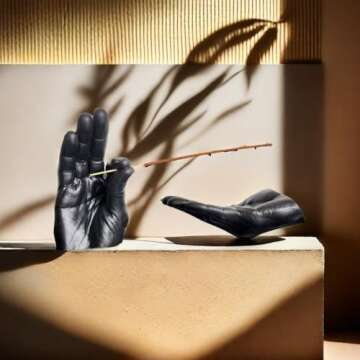 Hand Incense Holder - Incense Burner Ash Catcher, Handcrafted Incense Stick Holder with Ash Catcher,...