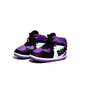 Banned Goods "OG Purple High Top Sneaker Slippers for Men & Women | Hypebeast House Slippers | Plush...