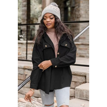 VICHYIE Womens Corduroy Oversized Shacket for Every Style