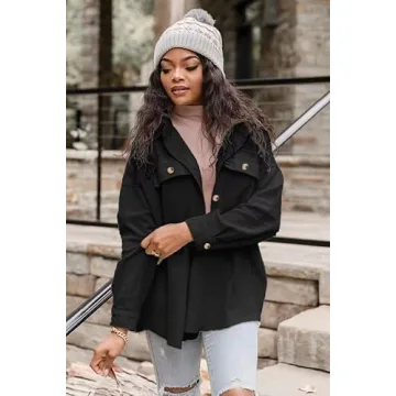 VICHYIE Womens Corduroy Oversized Shacket for Every Style