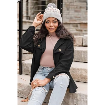 VICHYIE Womens Corduroy Oversized Shacket for Every Style