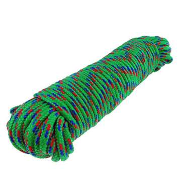 Durable Diamond Braid Nylon Rope, 3/16" by 100ft