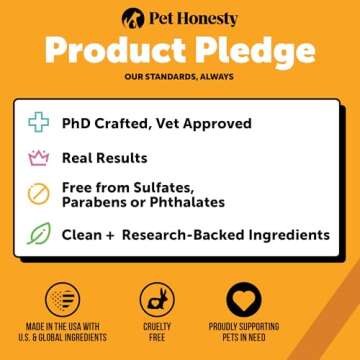Pet Honesty Dog Allergy Relief Seasonal Itch Relief Shampoo for Dogs and Cats - Dog Skin and Coat Supplement, Itch Relief for Dogs, Moisturizing and Hydrating Coconut Oil + Vitamin E (16 oz)