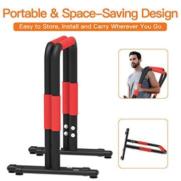 Royal Fitness Dip Bar Station for Versatile Home Workouts