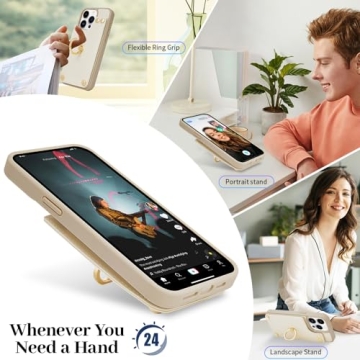 Stylish LAMEEKU Leather Wallet Case for iPhone 15 Plus