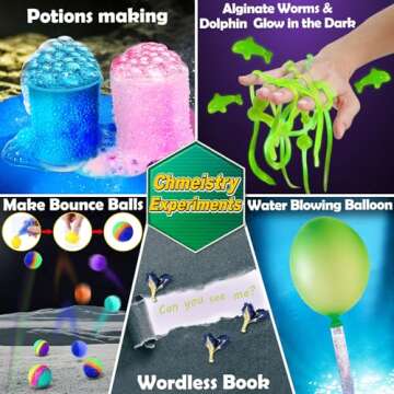 UNGLINGA 150 Experiments Science Kits for Kids, S.T.E.M Project Educational Toys for Boys Girls Birthday Gifts Ideas, Volcano, Chemistry Lab Scientific Tools Scientist Set