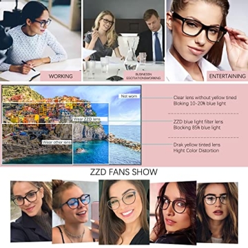 HEALSUN Blue Light Blocking Glasses Stylish Anti-Eyestrain