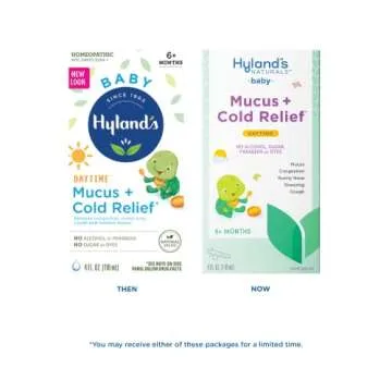 Hyland's Naturals Baby Mucus and Cold Relief, Daytime Baby Cold Medicine, Infant Cold and Cough Reme...