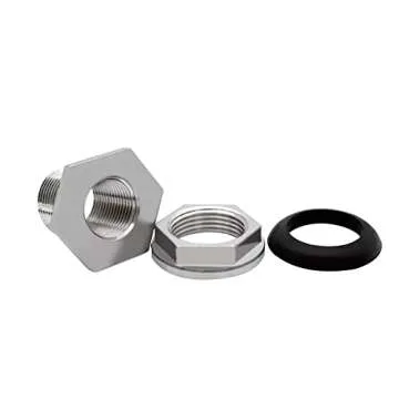 Beduan 1" Female Bulkhead Water Tank Connector Stainless Steel Thru-bulk Fitting