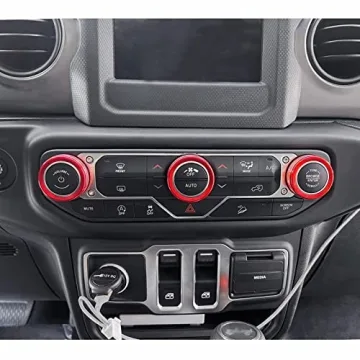 Aluminum Knobs Ring Covers for 2018-2025 Jeep Wrangler Gladiator