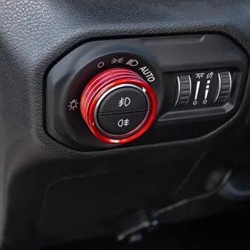 Aluminum Knobs Ring Covers for 2018-2025 Jeep Wrangler Gladiator