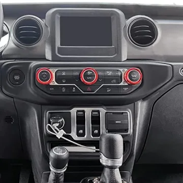 Aluminum Knobs Ring Covers for 2018-2025 Jeep Wrangler Gladiator