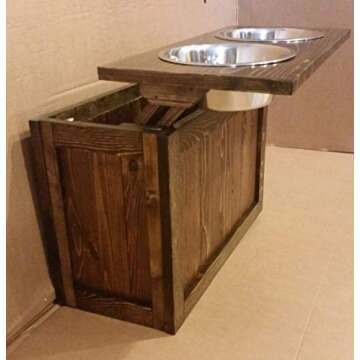Raised dog feeder