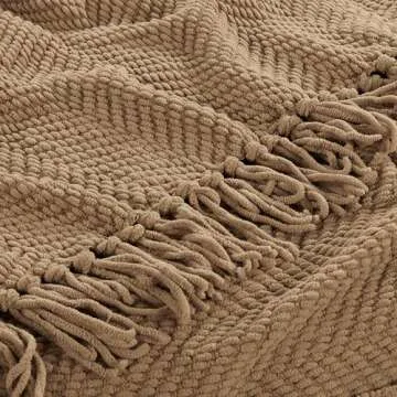 Soft Brown Throw Blanket for Cozy Home Decor