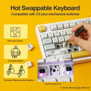 EPOMAKER TH80 Pro 75% Hot Swap Gaming Keyboard