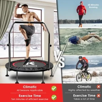 KENSONE 40" Mini Trampoline for Kids & Adults Fitness