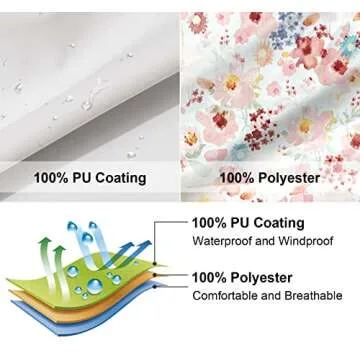 SOLOCOTE Kids Hooded Rain Jacket for Outdoor Fun