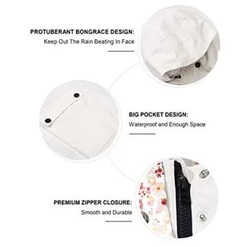 SOLOCOTE Kids Hooded Rain Jacket for Outdoor Fun