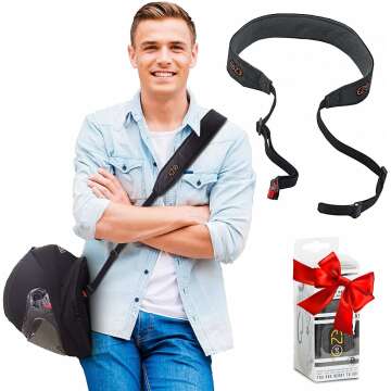 Motorcycle Helmet Carrier Strap - Convenient Hands-Free Storage