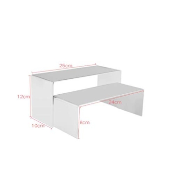 RY DISPLAY Golden Metal Risers - Elegant Display Stands Set