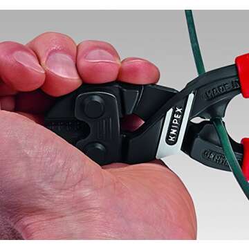 KNIPEX - 71 31 200 Tools - CoBolt Compact Bolt Cutter With Notched Blade (7131200), 8-Inch