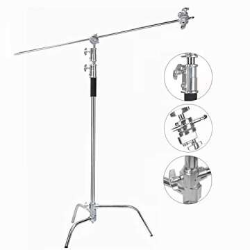 EACHSHOT C Stand Metal 10.8ft for Photography Lighting