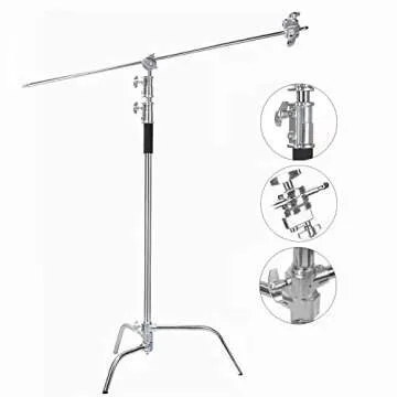 EACHSHOT C Stand Metal 10.8ft for Photography Lighting
