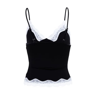 Stylish Women’s Crop Cami Tops with Lace Trim