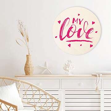 Caydo 10 Unfinished Wood Circles for Crafting and Decor