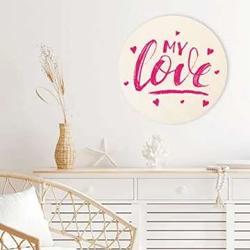 Caydo 10 Unfinished Wood Circles for Crafting and Decor