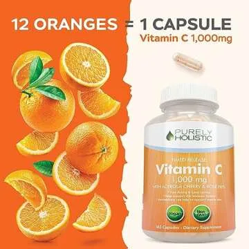 Purely Holistic Vitamin C 1000mg, One Year Supply
