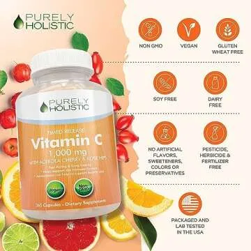 Purely Holistic Vitamin C 1000mg, One Year Supply