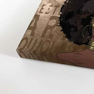 African American Wall Art, Black Art Wall Decor, African American Black Art, Black Girl Wall Art, Pop Art, African American Print, African Pictures, African Art Wall Decor, Canvas Prints-24x36
