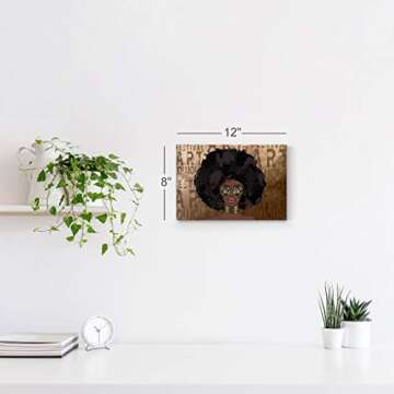 African American Wall Art, Black Art Wall Decor, African American Black Art, Black Girl Wall Art, Pop Art, African American Print, African Pictures, African Art Wall Decor, Canvas Prints-24x36