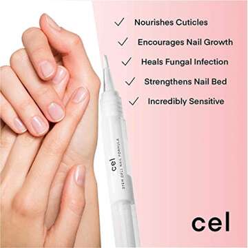 cel MD Cuticle Oil Pen Nail Strengthener Repair Serum – Nail Repair For Damaged Nails – Helps Re...