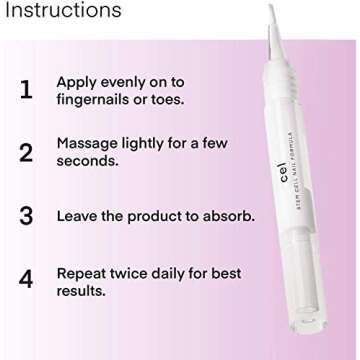 cel MD Cuticle Oil Pen Nail Strengthener Repair Serum – Nail Repair For Damaged Nails – Helps Repair & Nourish Cracked Nails and Rigid Dry Cuticles - Set of 2