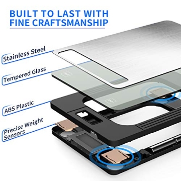 LEVIN 33lb Digital Kitchen Food Scale with LCD Display