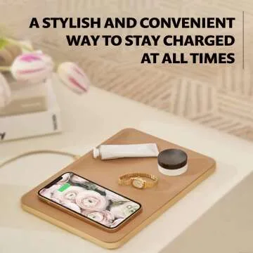 Luxury Italian Leather Wireless Charger & Tray