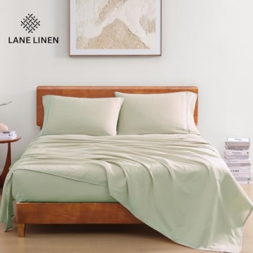 LANE LINEN Queen Size Organic Cotton Sheets for Comfort