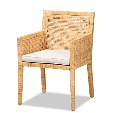 Baxton Studio Karis Natural Rattan Chairs for Chic Decor
