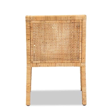 Baxton Studio Karis Natural Rattan Chairs for Chic Decor
