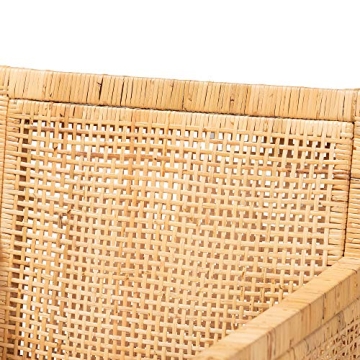 Baxton Studio Karis Natural Rattan Chairs for Chic Decor
