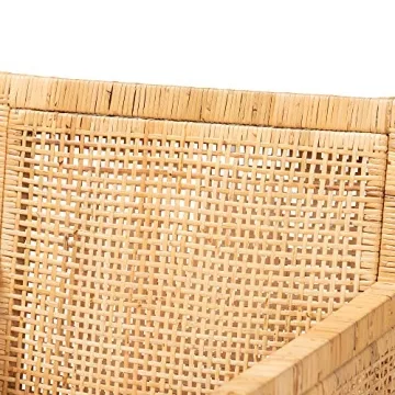 Baxton Studio Karis Natural Rattan Chairs for Chic Decor