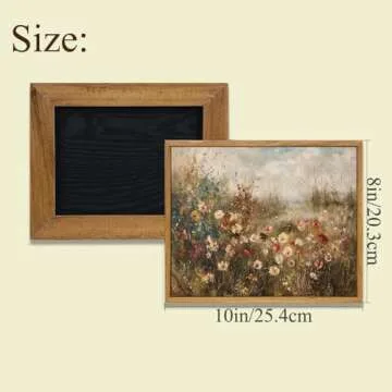 ARTZIO Vintage Framed Wall Art, Classic Landscape Canvas Print, Farmhouse Decorative Painting, Home Decor, Living Room Wall Painting, 8x10in Ready to Hang