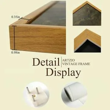 ARTZIO Vintage Framed Wall Art, Classic Landscape Canvas Print, Farmhouse Decorative Painting, Home Decor, Living Room Wall Painting, 8x10in Ready to Hang