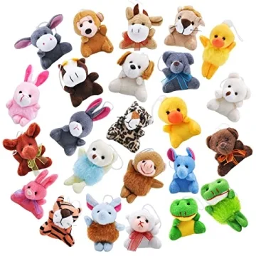JOYIN 24 Pack Mini Animal Plush Toy Assortment for Kids