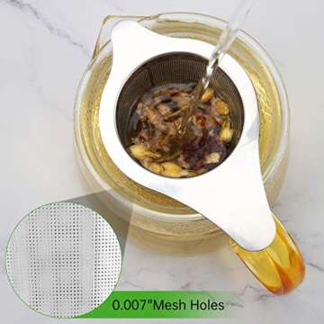 Premium Stainless Steel Tea Infuser Basket for Loose Leaf Tea