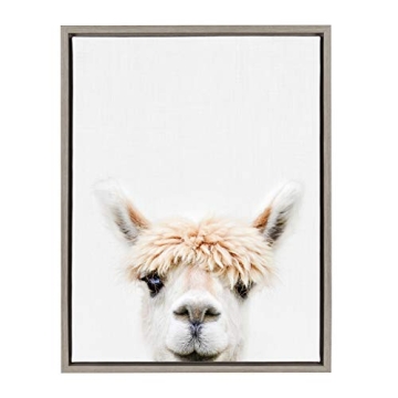 Kate and Laurel Sylvie Alpaca Bangs Framed Canvas Art