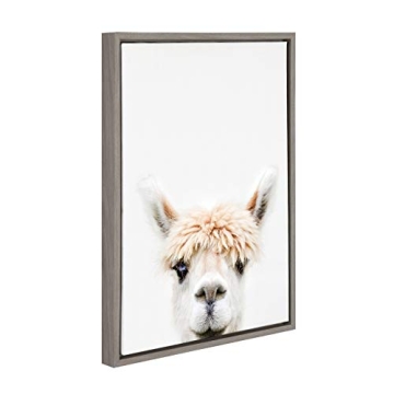 Kate and Laurel Sylvie Alpaca Bangs Framed Canvas Art
